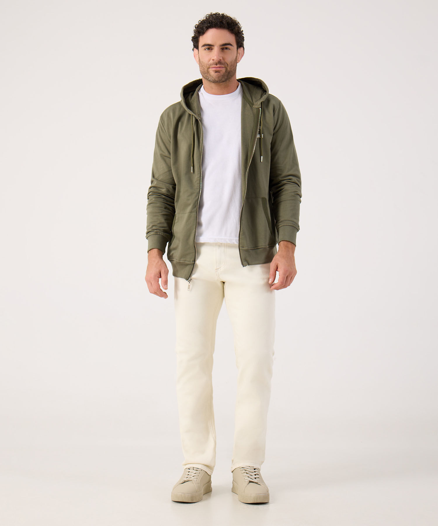 Buzo Unicolor Con Estampado 